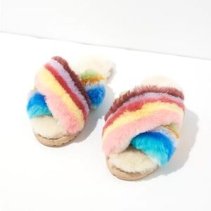 Emu Australia Mayberry Rainbow Sheepskin Slipper Sandals